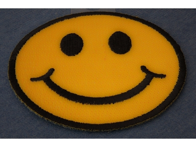 Smiley Face Patch | Embroidered Patches